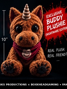 Buddy plush concept for the Nightmare Edition of the Buddy horror game